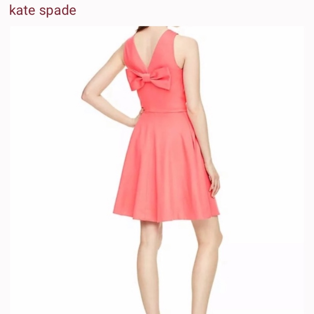 KATE SPADE Bow Back Fit and Flare Dress